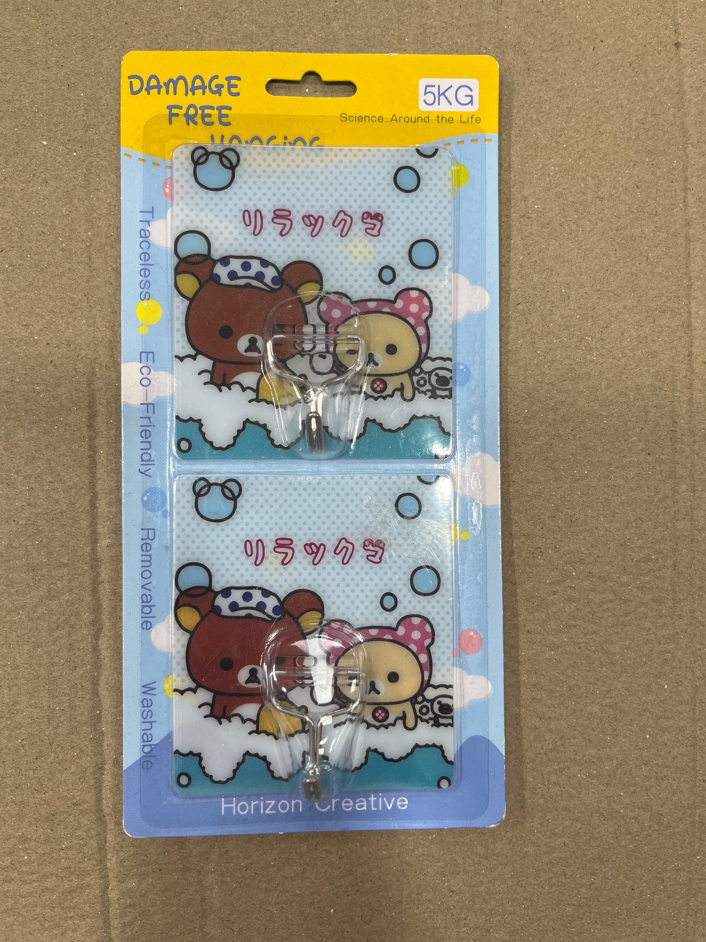 Cartoon Stick On Hooks卡通掛鈎 2pcs