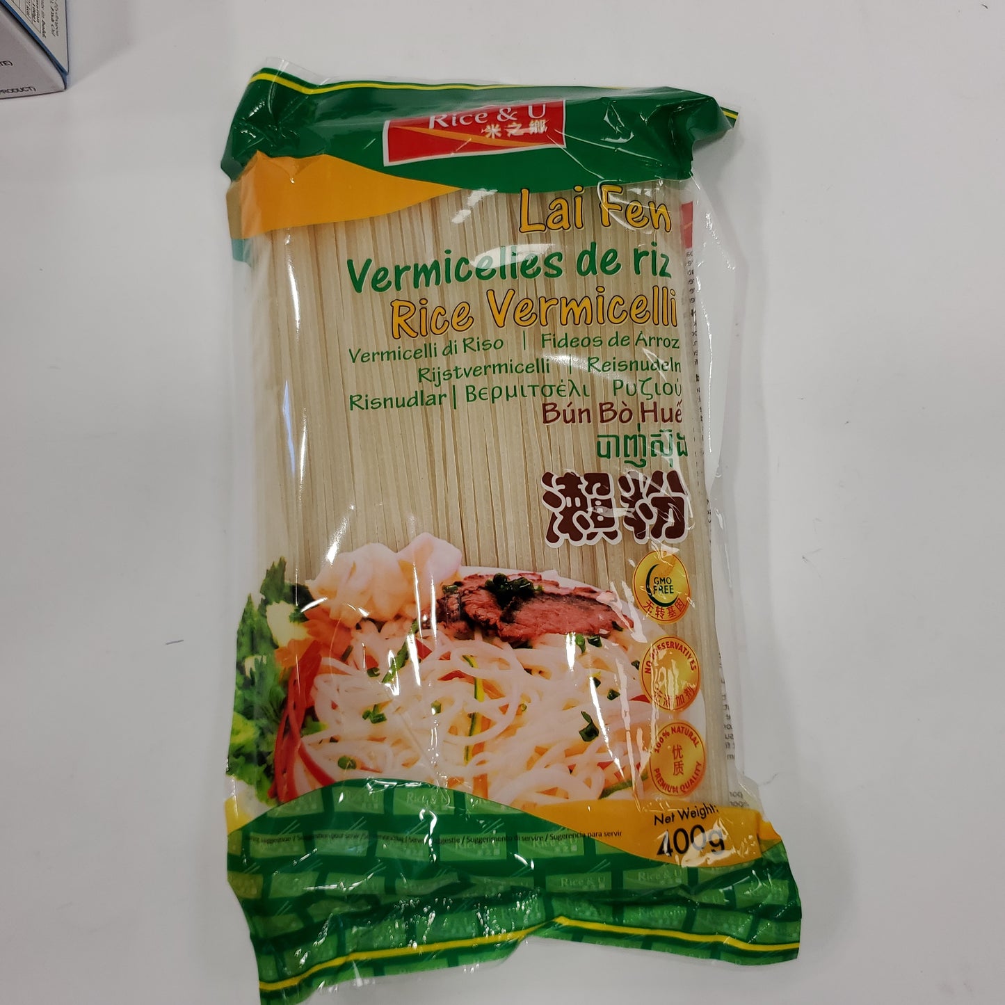 R&U Rice Vermicelli 1.6mm (LaiFen) 400g