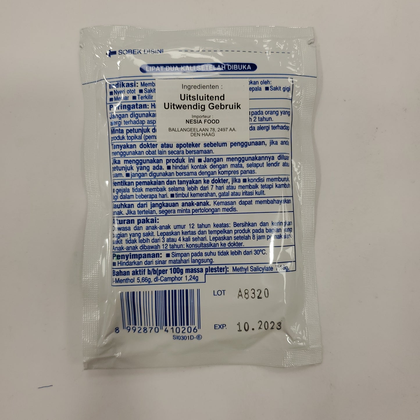 Hisamitsu Salonpas Pain Relieving Patches (12PC) 撒隆巴斯 12片裝