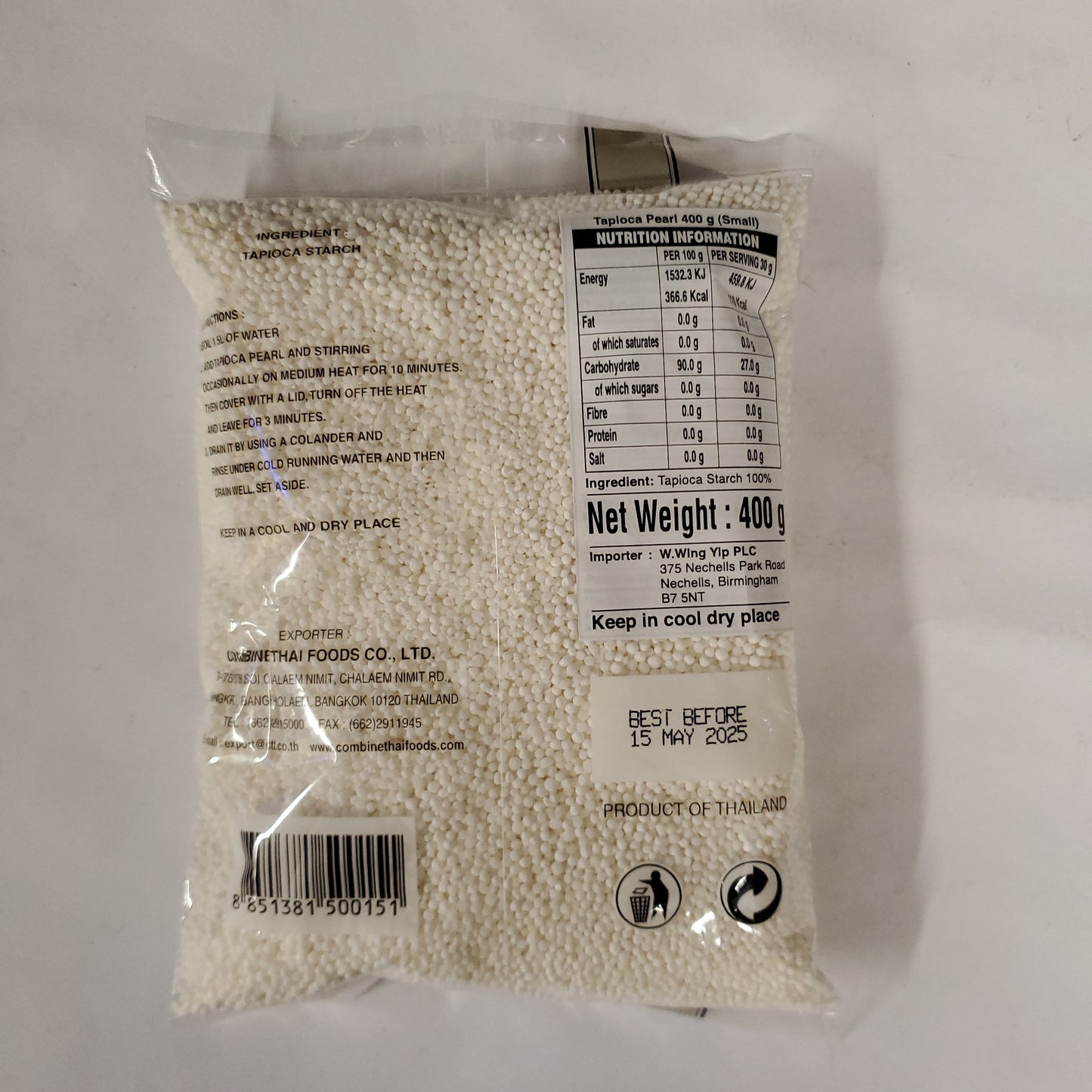 Three Deer Brand Tapioca Pearl 400g