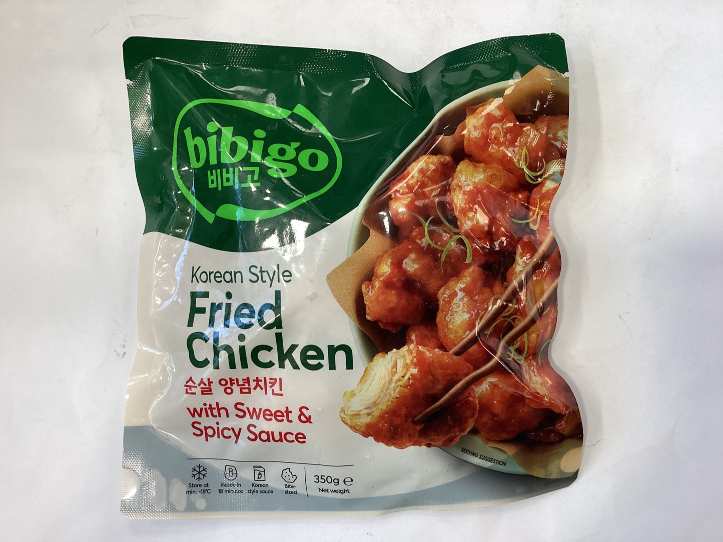 CJ Bibigo Korean Fried Chicken with Sweet & Spicy Sauce 350g