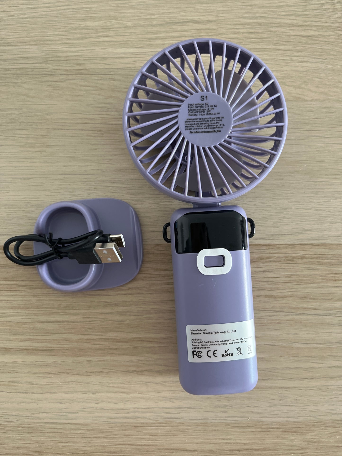 Portable Mini Fan (USB Rechargeable)