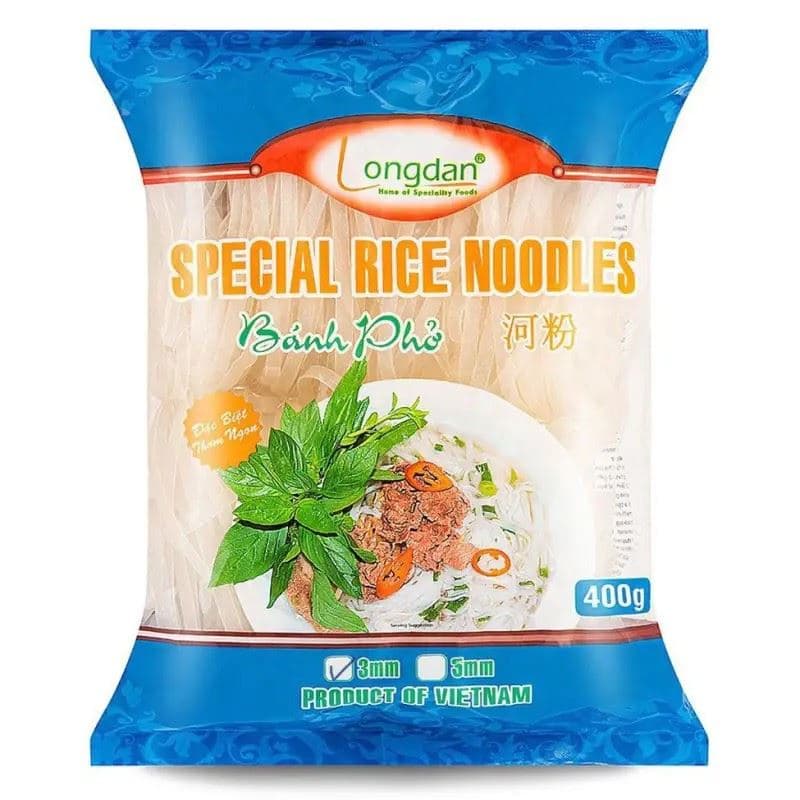 Longdan Special Rice Noodles (3mm) 400g