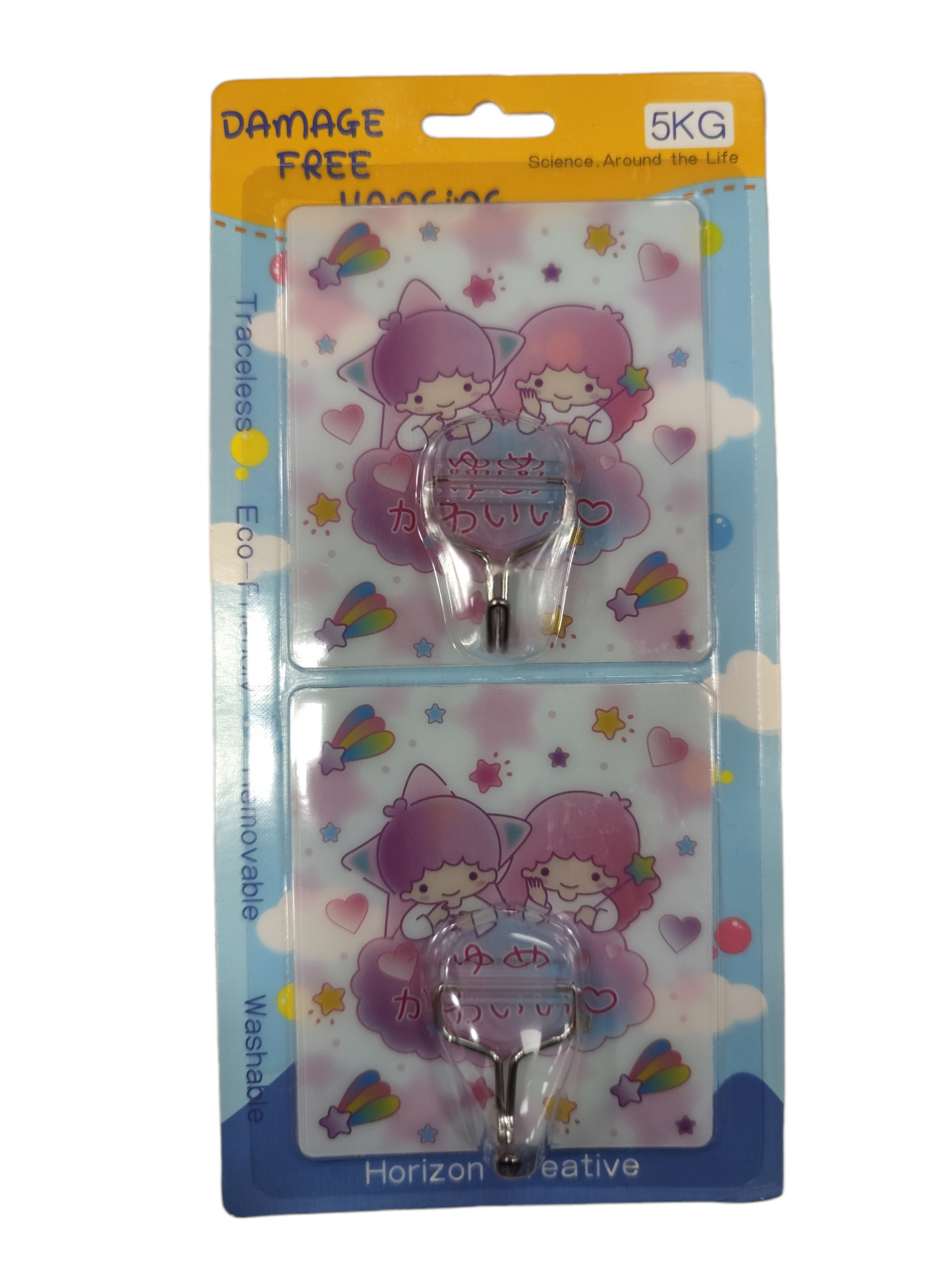 Cartoon Stick On Hooks卡通掛鈎 2pcs