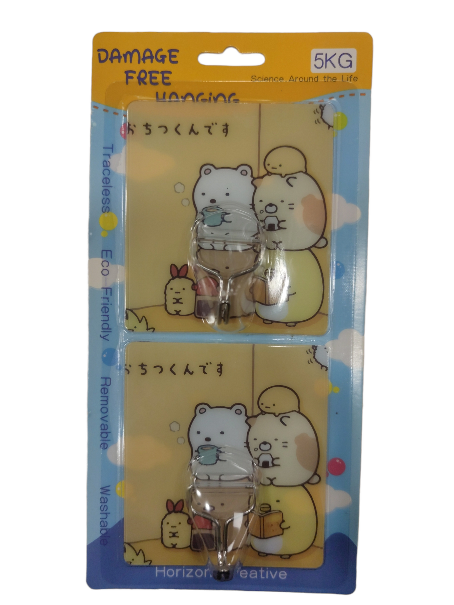 Cartoon Stick On Hooks卡通掛鈎 2pcs
