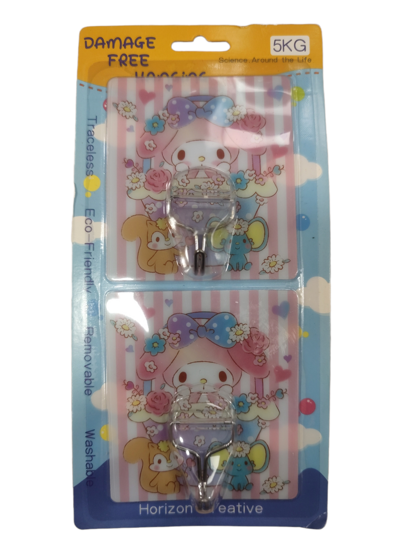 Cartoon Stick On Hooks卡通掛鈎 2pcs