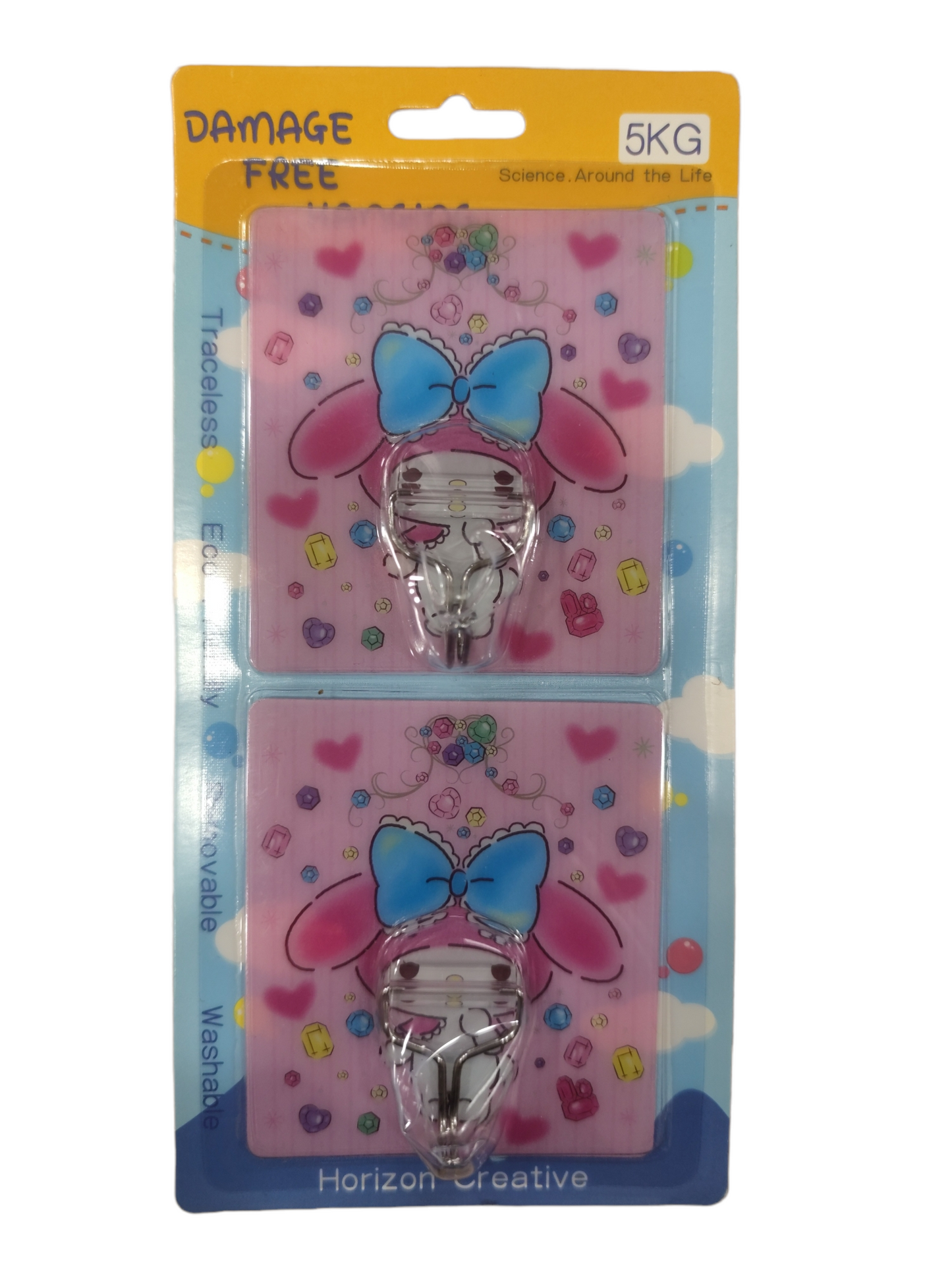 Cartoon Stick On Hooks卡通掛鈎 2pcs