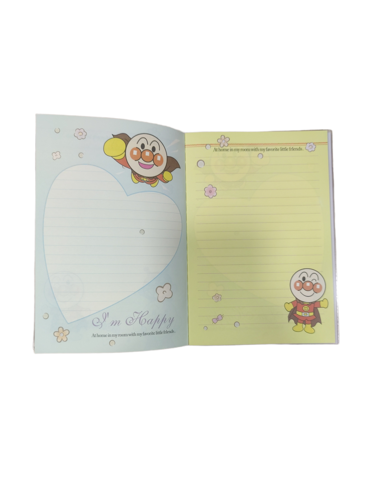 Anpanman note book A5 麵包超人膠套筆記本