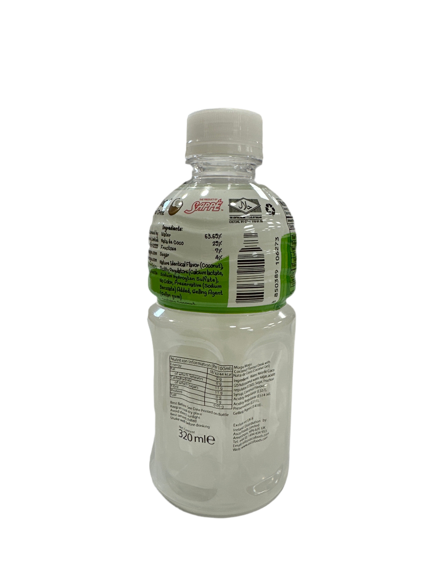 MOGU Coconut Drink with Nata De Coco 320ml 磨穀椰子味飲料含椰果