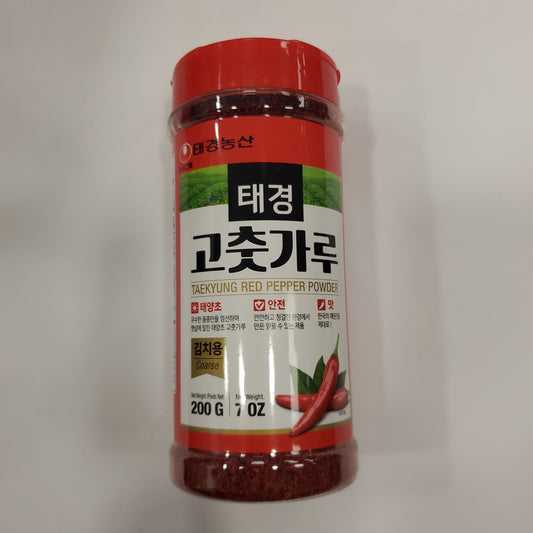 Taekyung Red Pepper Powder in Jar (Coarse) 200g