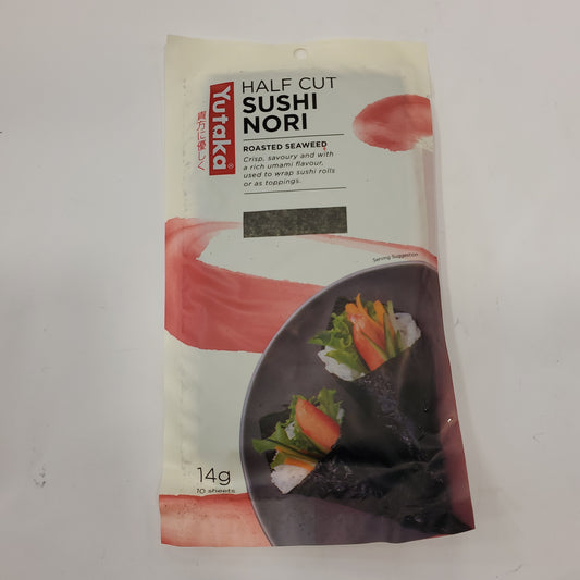 Yutaka Roasted Seaweed - Sushi Nori Half 10pc