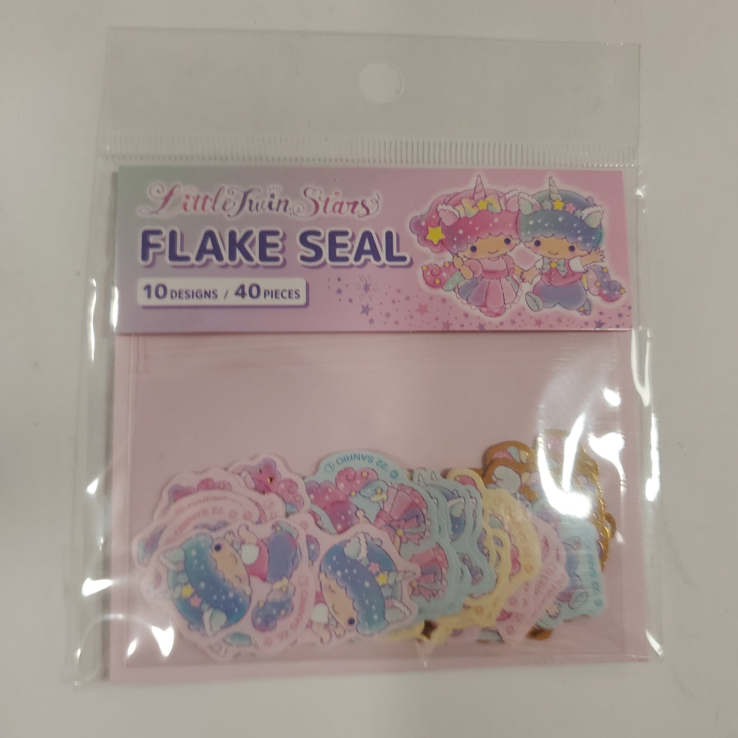 Little Twin Stars Flake Seal (10 designs / 40 pieces)