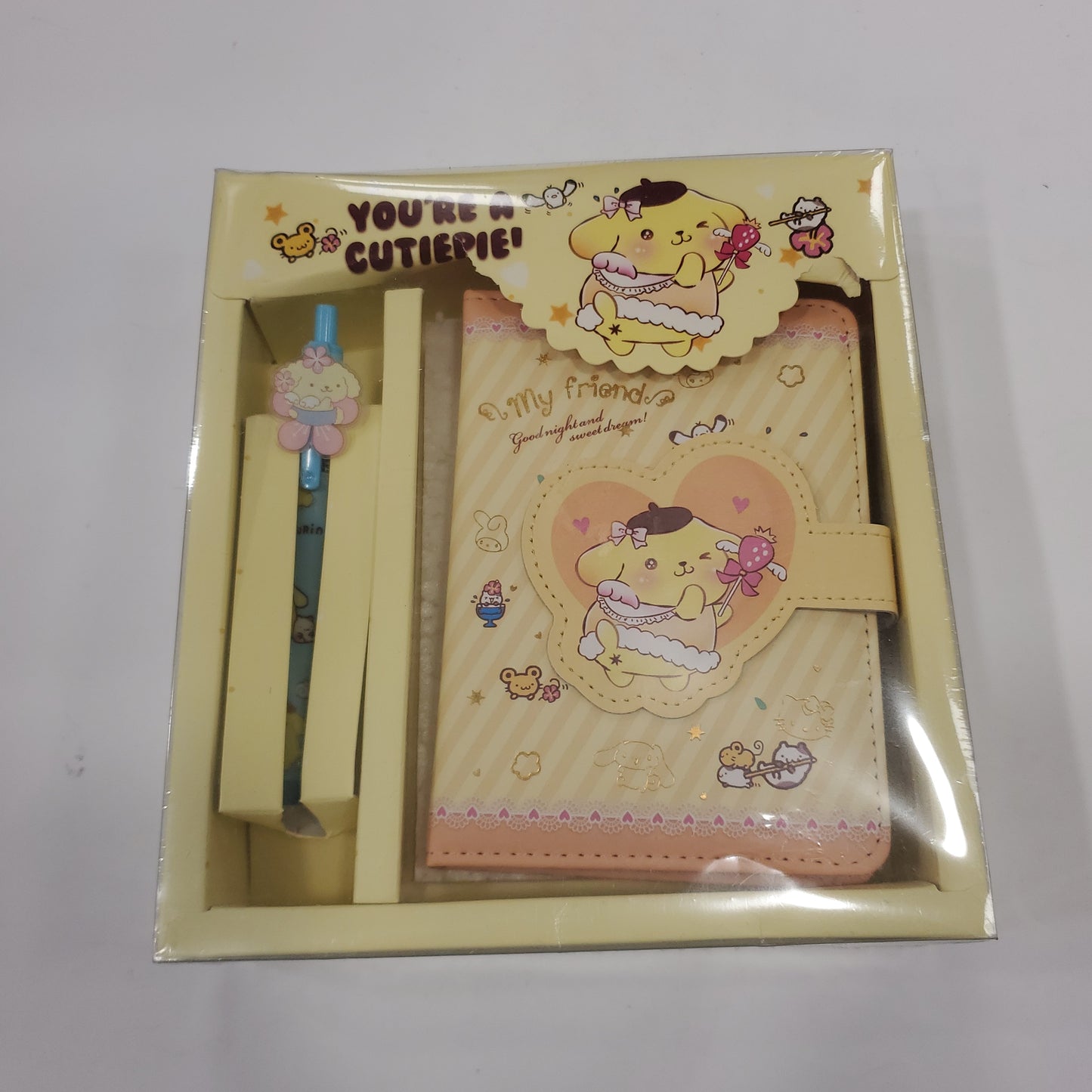 Sanrio PU Leather Notebook with Pen