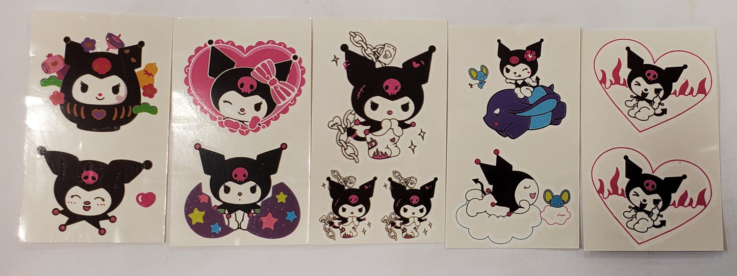 5pcs Temporary Tattoos Stickers