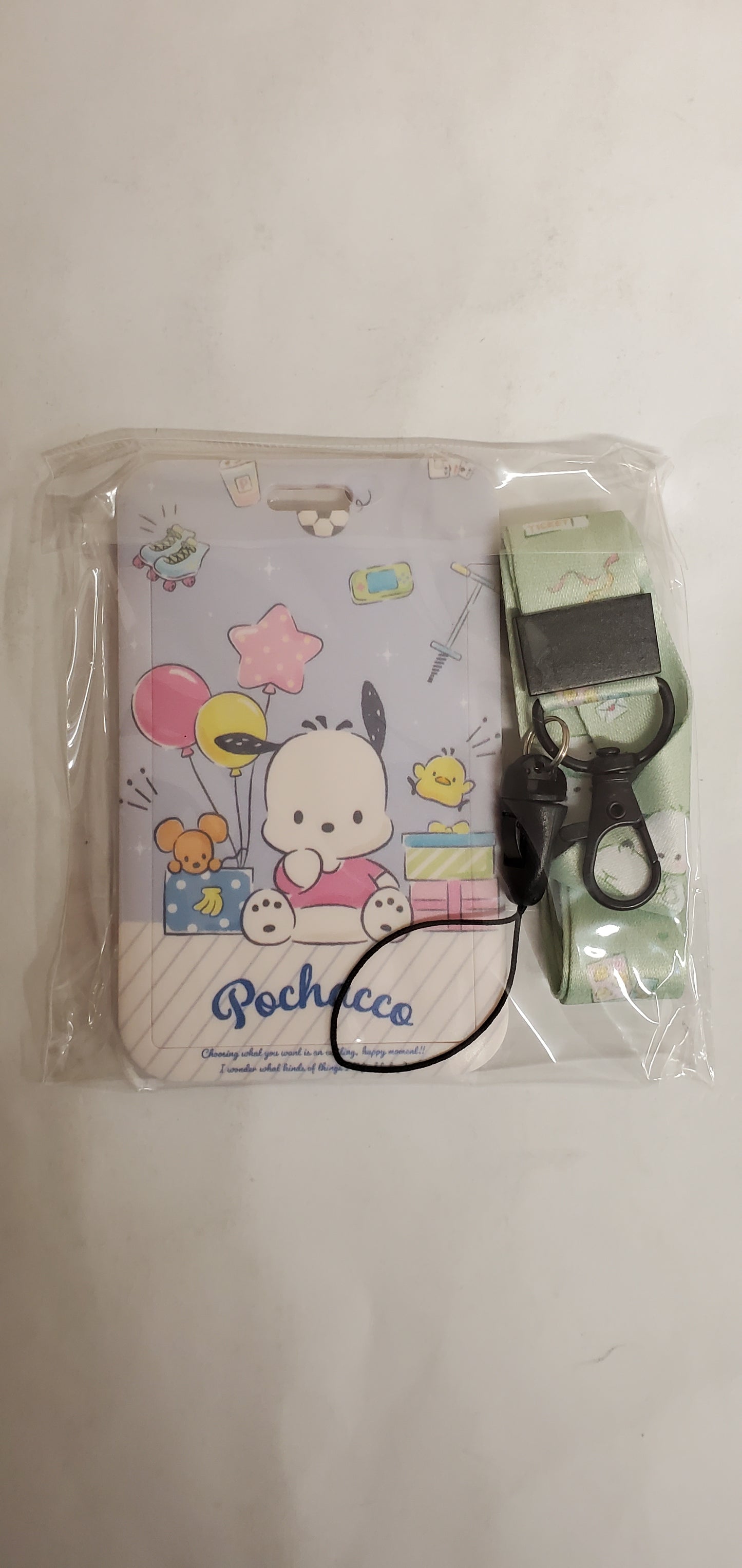 Cartoon Card Holder, Plastic Strap Lanyard