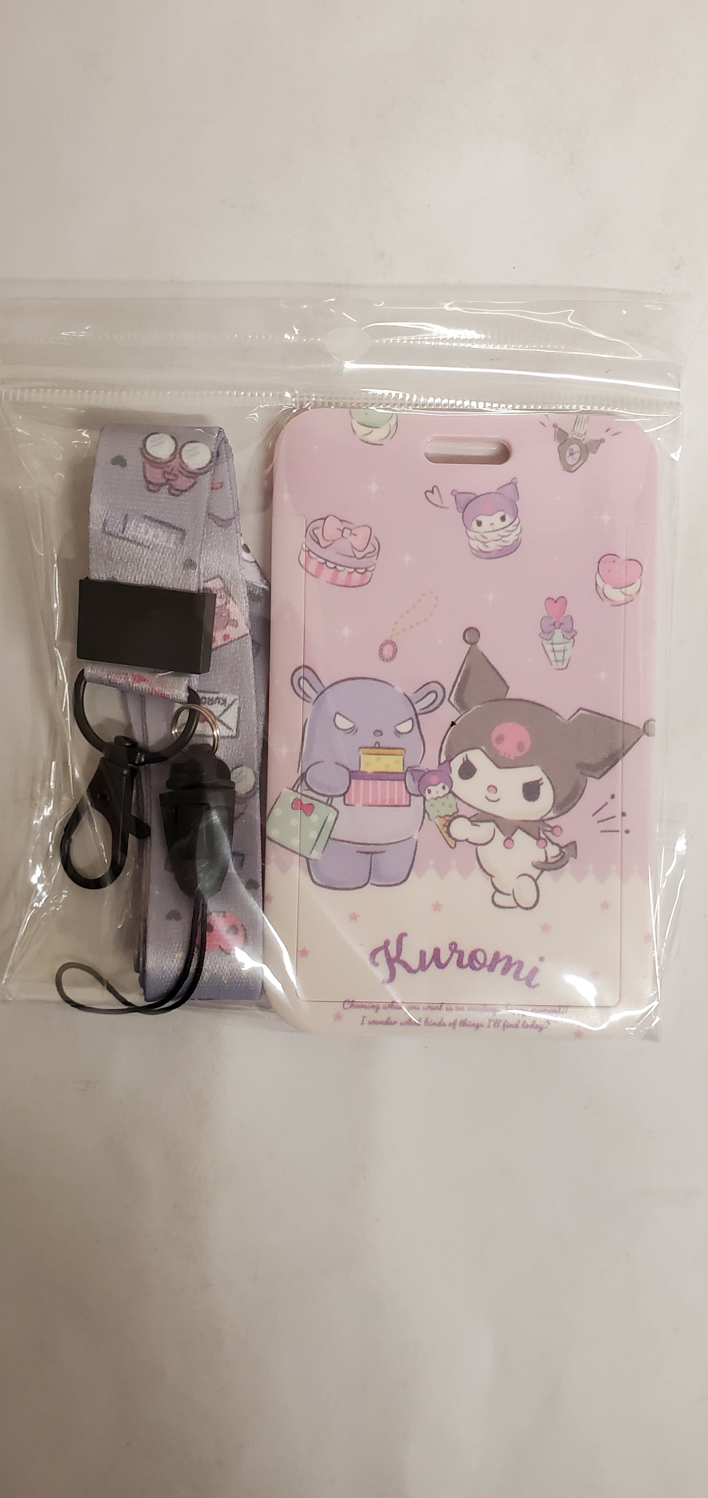 Cartoon Card Holder, Plastic Strap Lanyard