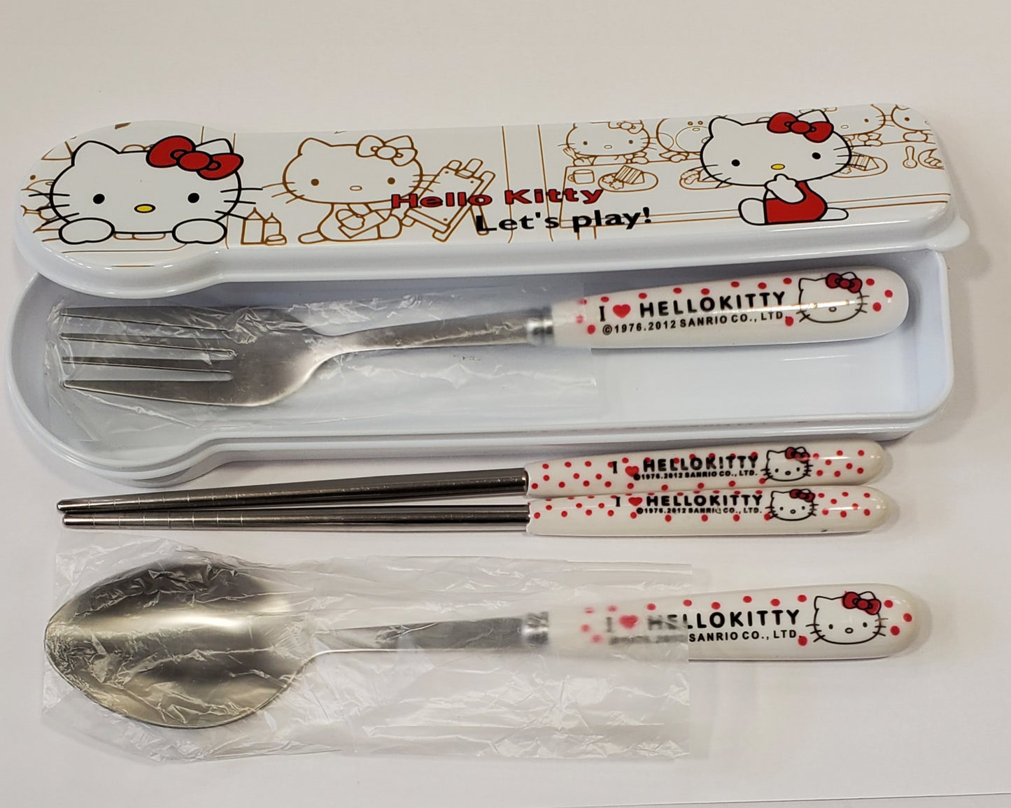 Cartoon 3-pieces Cutlery Set with Box