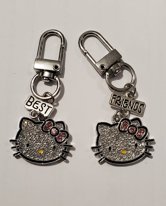 2pcs Sparkly Cute Keychain