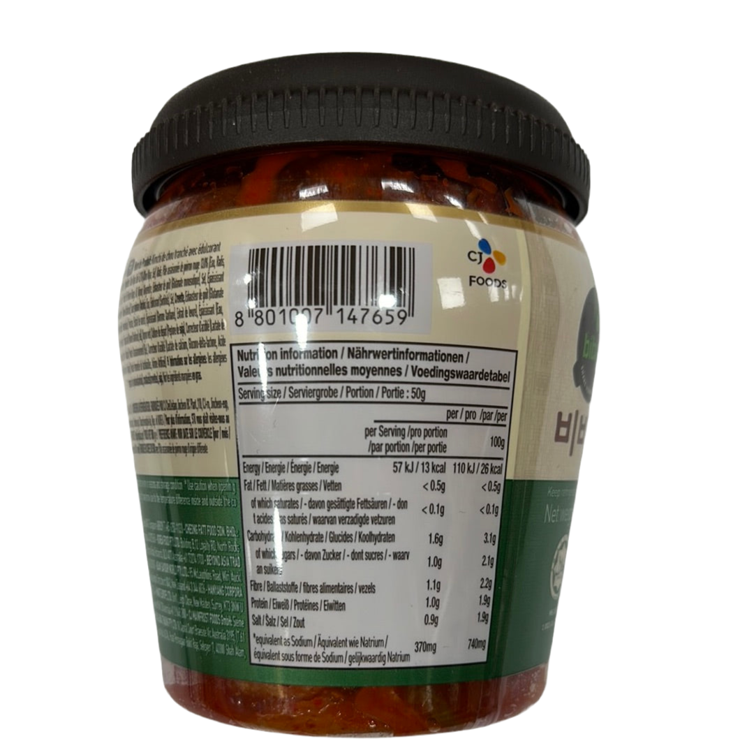 CJ Bibigo Sliced Kimchi(Traditional Shape Jar) 500g