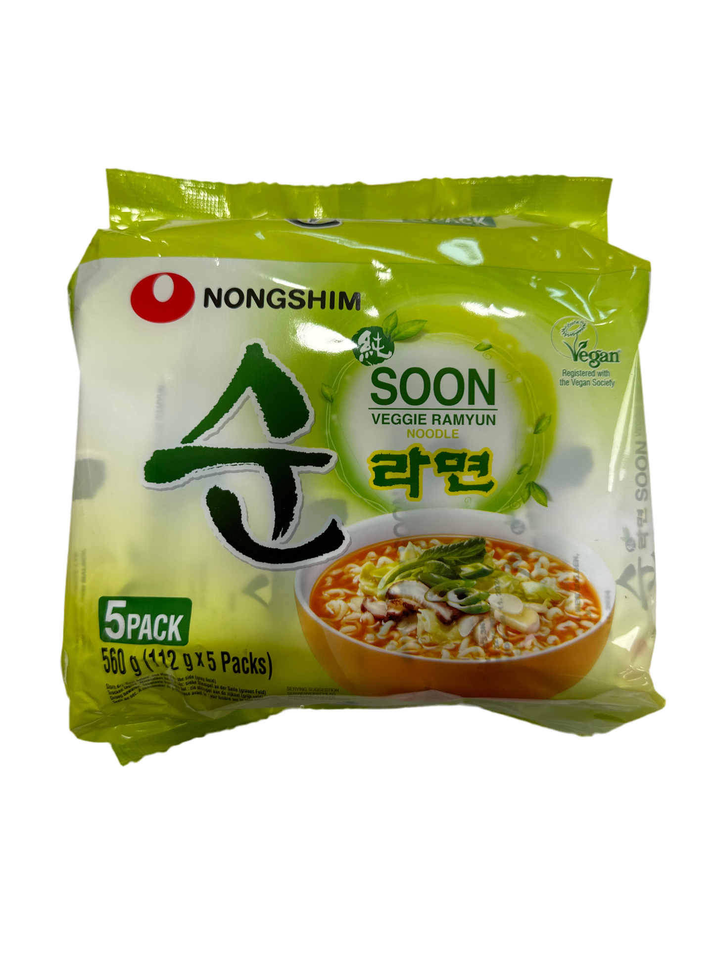 Nongshim Veggie Soon (Multi) 農心純素面5包裝