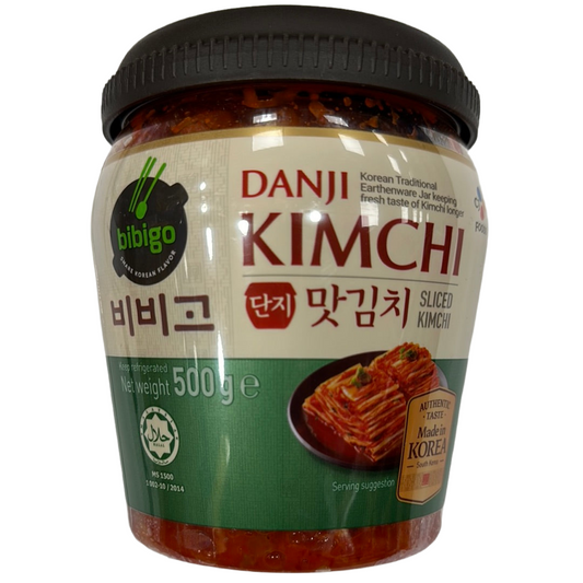 CJ Bibigo Sliced Kimchi(Traditional Shape Jar) 500g