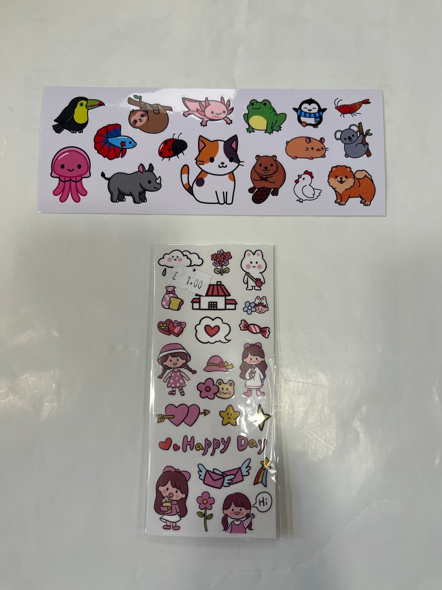£1 Cartoon Stickers