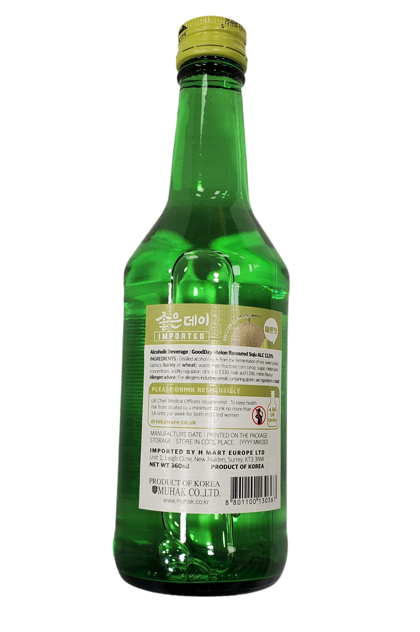 Muhak GoodDay Soju (Melon) Alc 13.5% 360ml