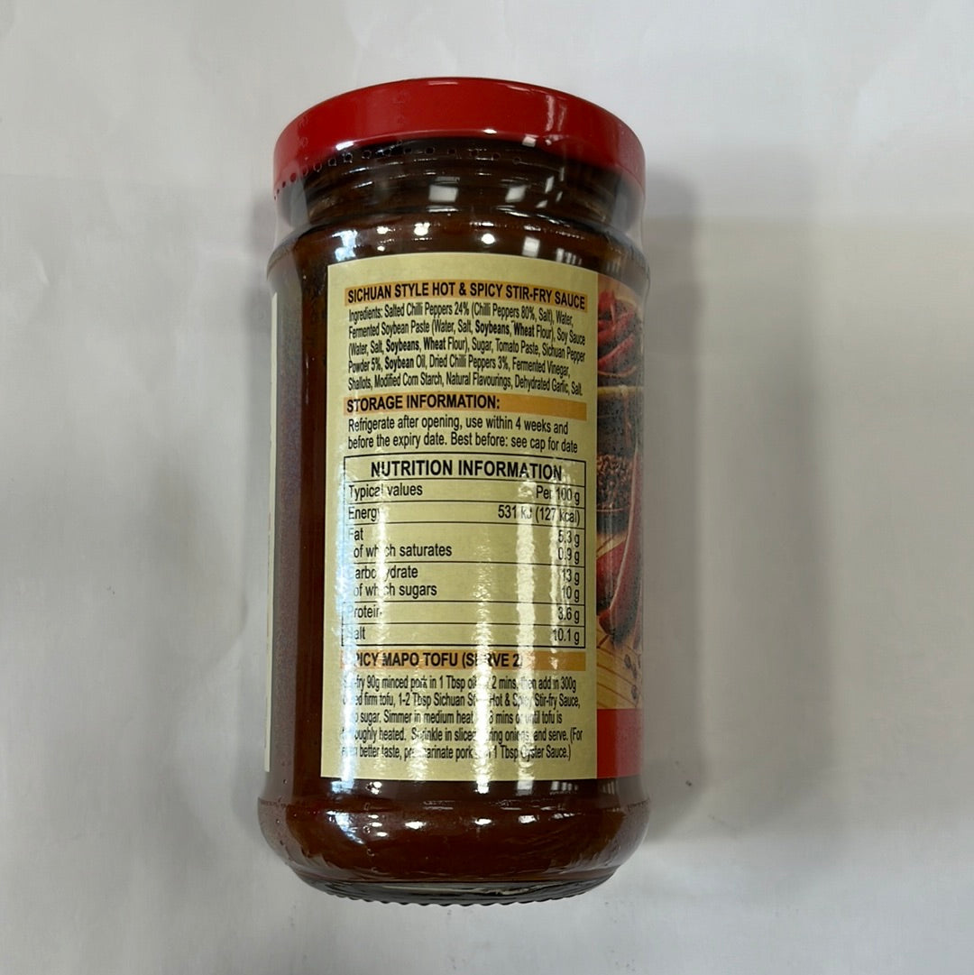 LKK Sichuan Style Hot & Spicy Stir-Fry Sauce 190g