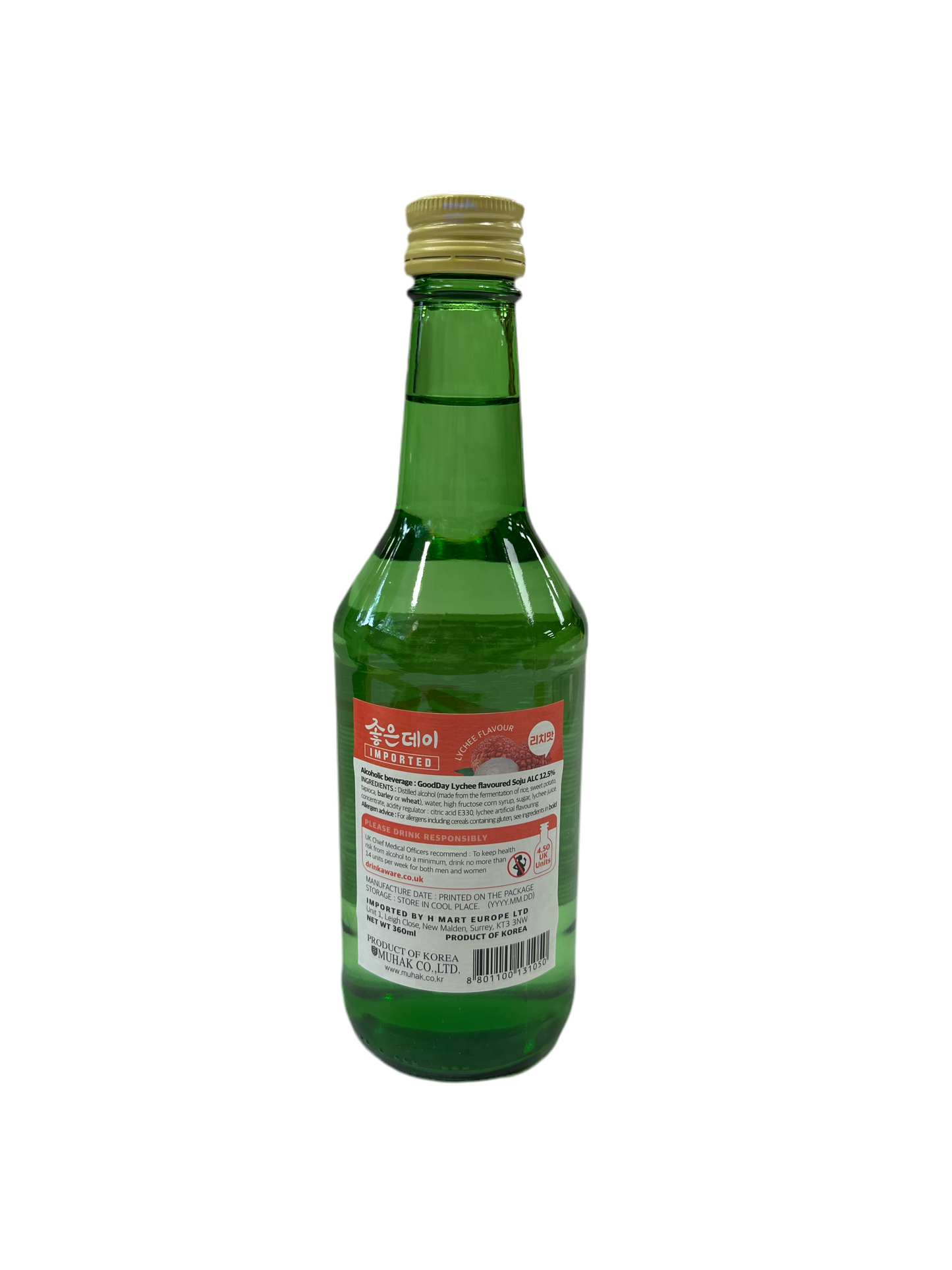 Muhak GoodDay Soju-Alcohol - (Lychee) 12.5% 360ML