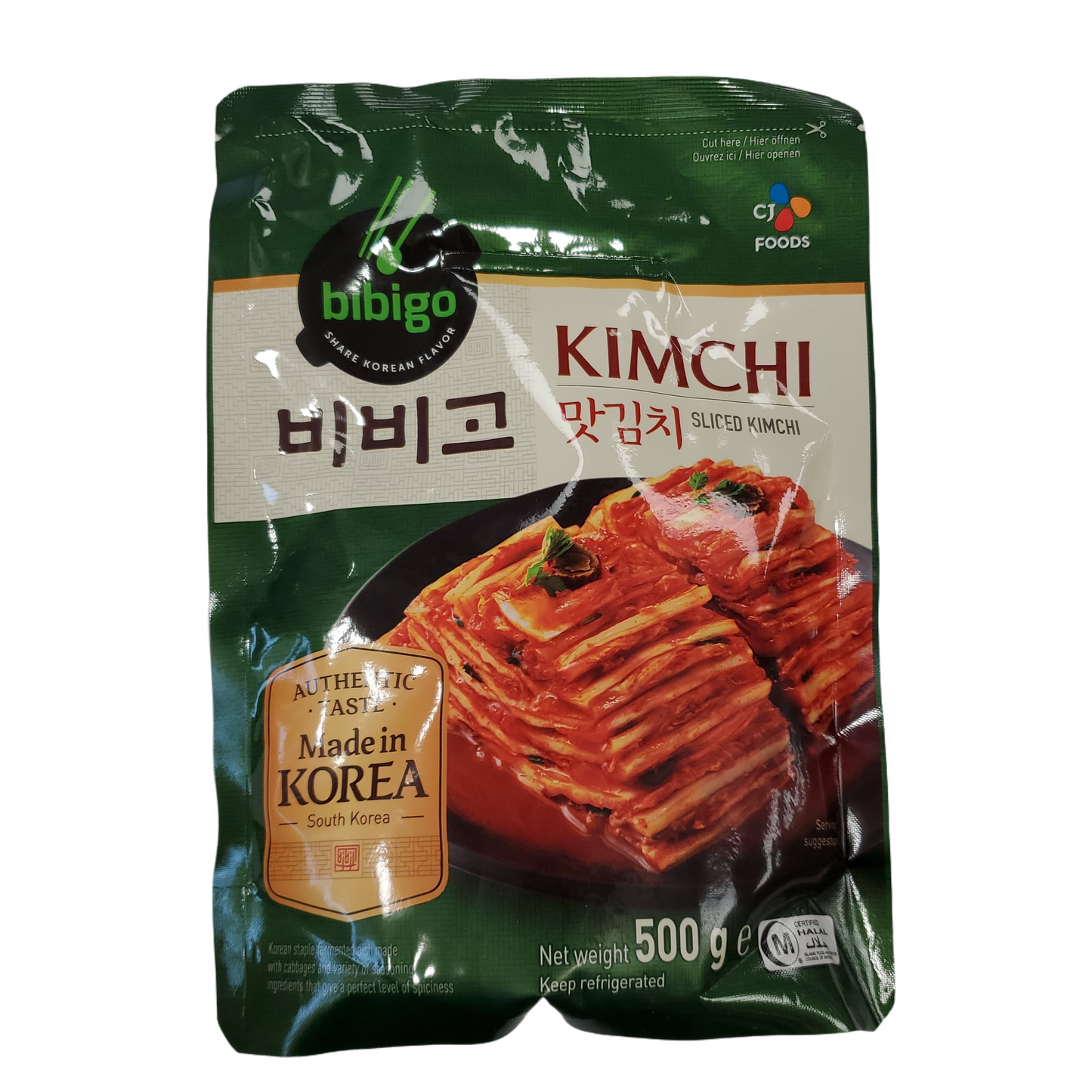 CJ Foods Bibigo Sliced Kimchi 500g