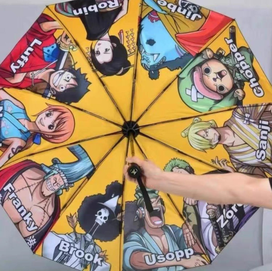 Cartoon Automatic Umbrella for Both Sunny and Rainy days