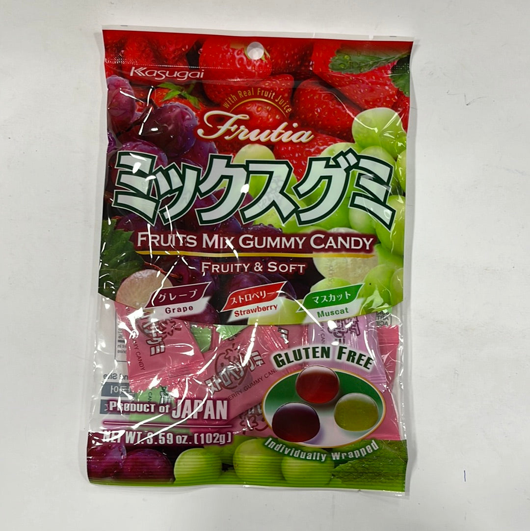 Kasugai Fruits Kix Gummy Candy 102g