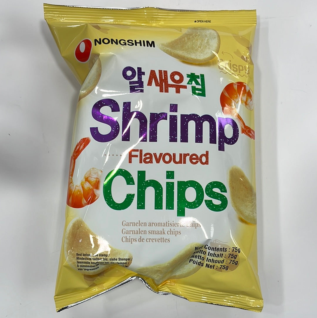Nongshim Shrimp Meat Flavour Chips 75g