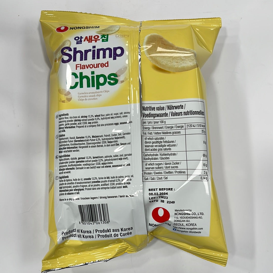 Nongshim Shrimp Meat Flavour Chips 75g