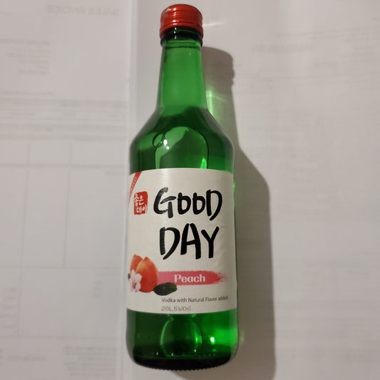 Muhak GoodDay Soju (Peach) 375ml Alc 13.5% 韓國燒酒(桃味)