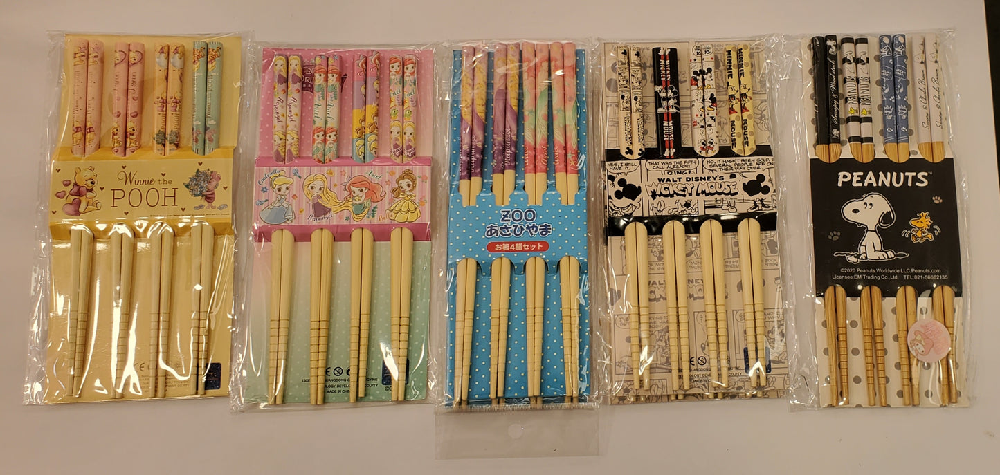 Cartoon Chopsticks (4 pair)