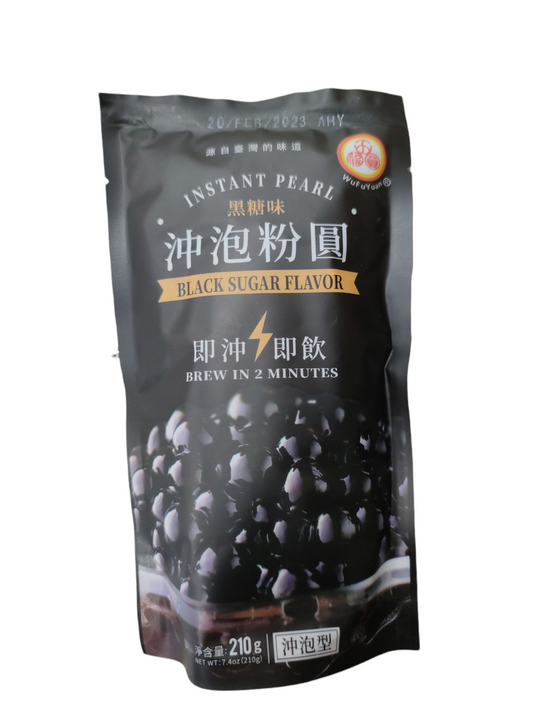 WFY Instant Tapioca Pearl - Brown Sugar 210g 五福圓沖泡粉圓-黑糖味