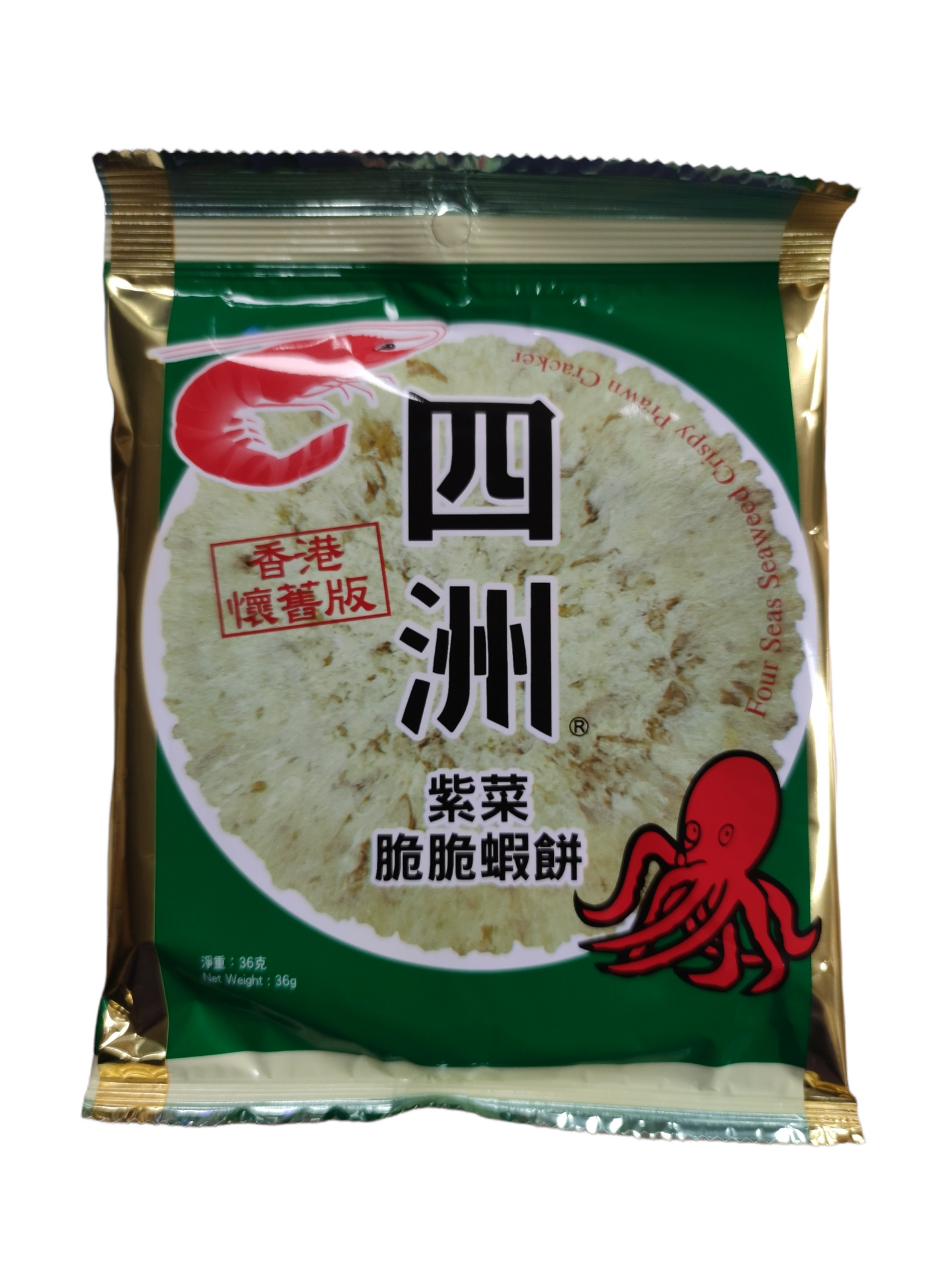 FS Seaweed Prawn Cracker 36g 四洲紫菜蝦餅