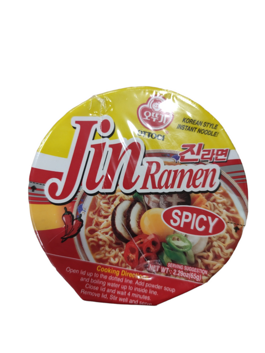 Ottogi Jin Ramen Spicy 65g 金拉麵杯辣