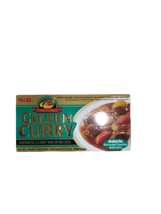 S&B Golden Curry Roux Medium Hot 220g 咖哩調料(中辣)
