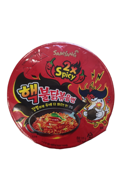 Double Spicy Hot Chicken Ramen Big Bowl 105g  三養雙重辣雞大杯麵