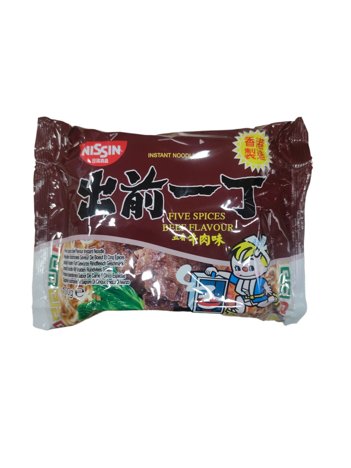 Nissin Noodles HK -Five Spices Beef 100g 香港出前一丁五香牛肉麵 100g