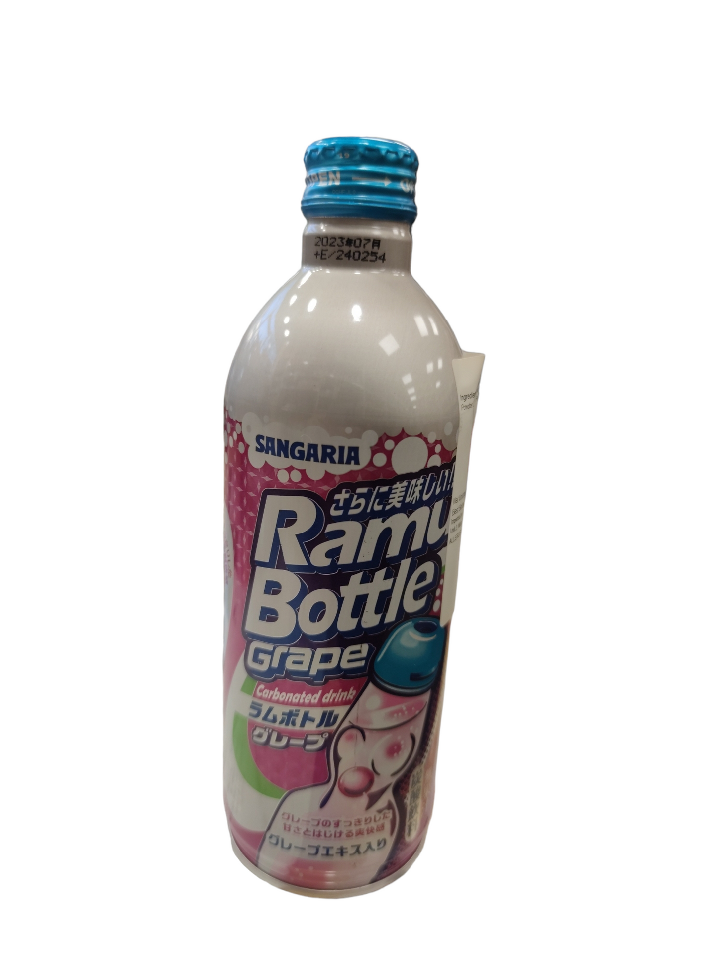 Sangaria Ramu Bottle-Grape  500ml 三佳麗葡萄味汽水