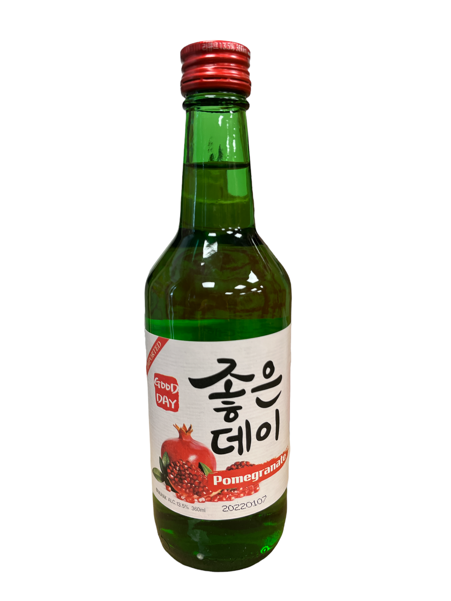 Muhak GoodDay Soju (Red-Pomegranate) 360ml Alc 13.5%  韓國燒酒(紅石榴味)