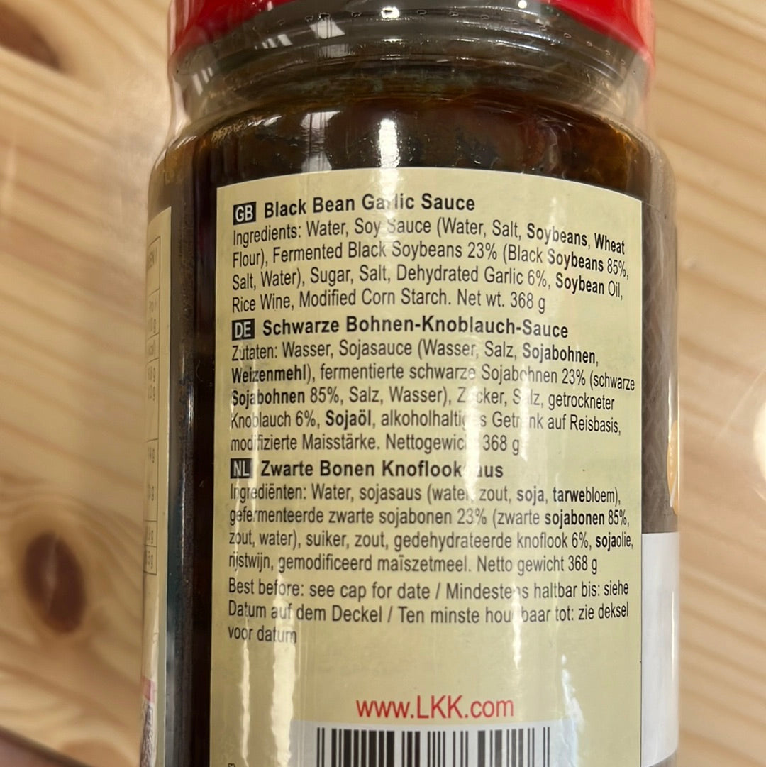 LKK Black Bean Garlic Sauce 368g 李錦記蒜蓉豆豉醬
