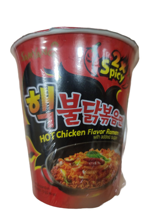 Double Spicy Hot Chicken Ramen Cup 70g 三養雙倍火辣雞杯麵