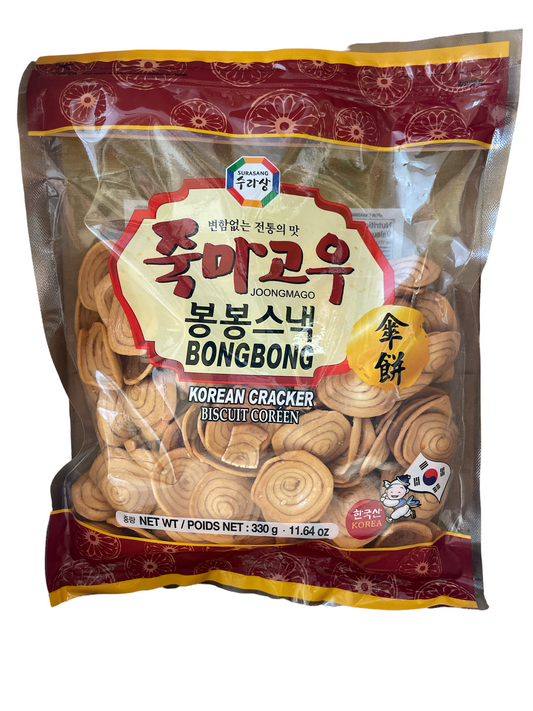 Bongbong Snack Korean 330g 韓式傘餅